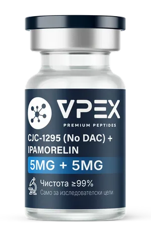 CJC-1295 (No DAC) + Ipamorelin (Бленд) GH/IGF флакон VPEX — ≥98.5% (HPLC)